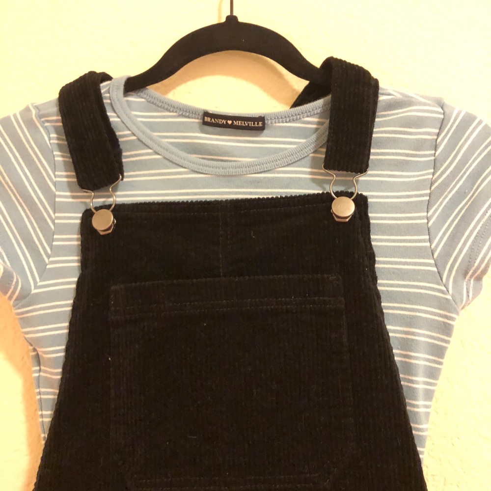 Black overalls